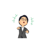 毎日理系メガネ男子（ジャケット）（個別スタンプ：7）