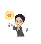 毎日理系メガネ男子（ジャケット）（個別スタンプ：16）