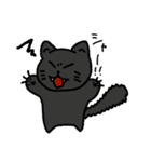 しょぼくれくろねこ（個別スタンプ：10）