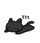 しょぼくれくろねこ（個別スタンプ：14）