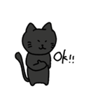 しょぼくれくろねこ（個別スタンプ：15）