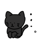 しょぼくれくろねこ（個別スタンプ：22）