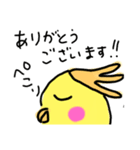 らくがき おかめインコ 3（個別スタンプ：7）