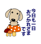 大人の優しい気づかい ダックスフンド秋編（個別スタンプ：8）