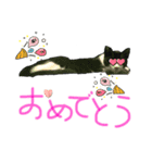 ネコのあいさつ♡（個別スタンプ：8）