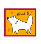 ゆるい白いオオカミ（個別スタンプ：9）