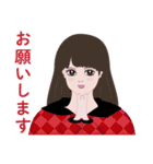 普段使いの清楚系女子（個別スタンプ：31）