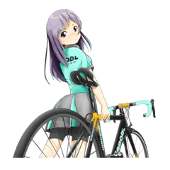 [LINEスタンプ] 萌え サイクリングロードバイク スタンプ