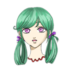 [LINEスタンプ] Neck Girls