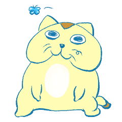 [LINEスタンプ] もっちりネコの助