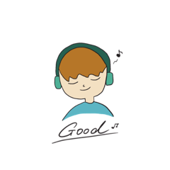 [LINEスタンプ] ヘッドフォン少年