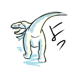 [LINEスタンプ] ダルそうな恐竜たち