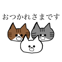 [LINEスタンプ] 敬語 可愛い猫ちゃん達❤︎