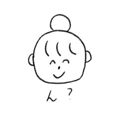 [LINEスタンプ] 【日常】鉛筆書きの女の子 Part1