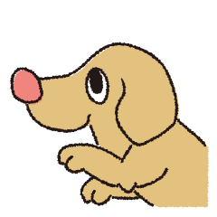 [LINEスタンプ] 横顔犬 (よこがお けん)