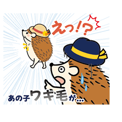 [LINEスタンプ] 脱毛専用スタンプ（ハリネズミのハイジ）