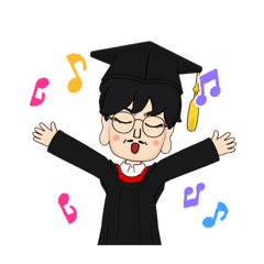 [LINEスタンプ] 大学卒業