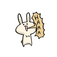 [LINEスタンプ] ガルバうさぎ