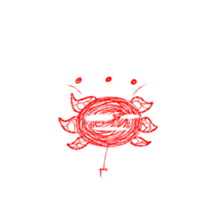 [LINEスタンプ] 作って楽しむ赤線花(合法)