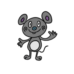 [LINEスタンプ] ねずみのモウセ