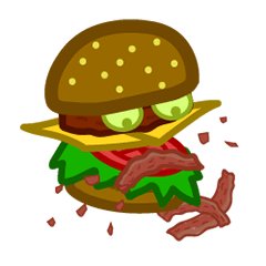 [LINEスタンプ] チーズバーくん