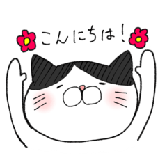 [LINEスタンプ] ハチワレ『パンダ』の敬語スタンプ