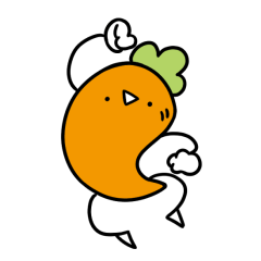 [LINEスタンプ] 疲れたニンジンマン