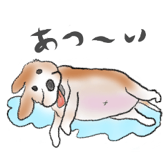 [LINEスタンプ] ビーグルあるある 我が家編 初夏