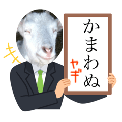 [LINEスタンプ] 笑いヤギ〜いい事あるよ！〜