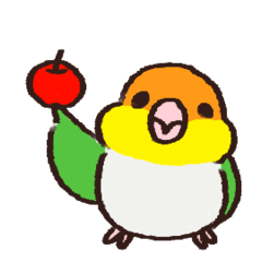 [LINEスタンプ] 動くシロハラインコスタンプ