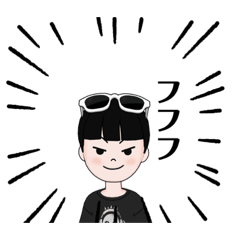 [LINEスタンプ] 黒娘スタンプ