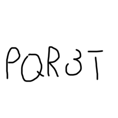 [LINEスタンプ] PQR3T