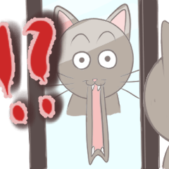 [LINEスタンプ] ねこ ロシアンブルー (カッコ＆カワイイ)