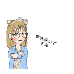 [LINEスタンプ] LINEアバター's  猫芽（ねこめ）ver.