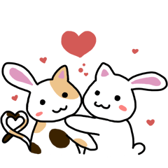 [LINEスタンプ] ネサギ と ウコ (アニメーション)