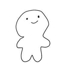 [LINEスタンプ] 白いなぞの生き物のスタンプ（敬語）