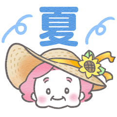 [LINEスタンプ] モモばあちゃん(夏 ver.)