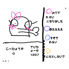 [LINEスタンプ] 怖くて変人のS子3（、手書き、）