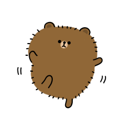 [LINEスタンプ] フサフサしたBROWN ＆ FRIENDS