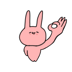 [LINEスタンプ] 下手くそ文字 時々うさちゃん