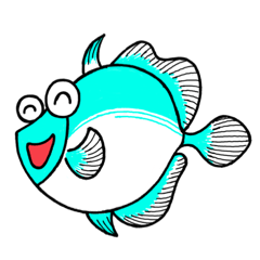 [LINEスタンプ] 魚のいろいろな表情のスタンプ fish