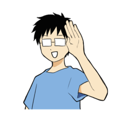 [LINEスタンプ] 使いやすいメガネ男スタンプ