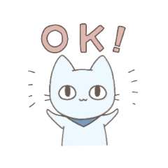 [LINEスタンプ] 青いスカーフのねこさん