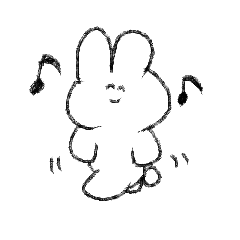 [LINEスタンプ] ぴりぴりうさちゃん