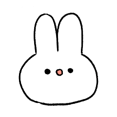 [LINEスタンプ] 表情筋死んだオタクうさぎさん2