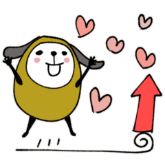 [LINEスタンプ] いぬをまとういぬ♡ラクガキ