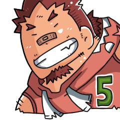 [LINEスタンプ] ただいま野郎5