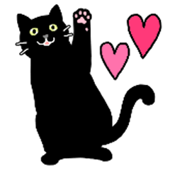 [LINEスタンプ] 猫種別毎日可愛いクロネコスタンプ