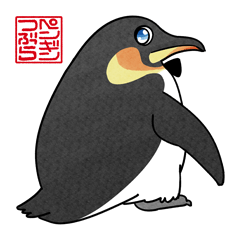 [LINEスタンプ] 散歩＊つぶらペンギン