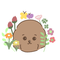 [LINEスタンプ] ふわふわ茶色のわんこ2